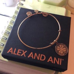 Alex and Ani Four Leaf Clover Bangle